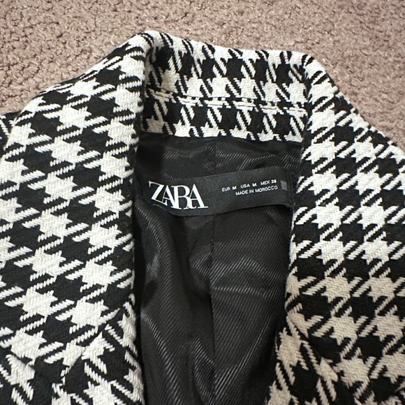 NWT Zara Houndstooth Blazer - Picture 3 of 6